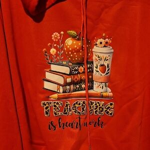 AG Adriano Goldschmied Red Graphic Sweater